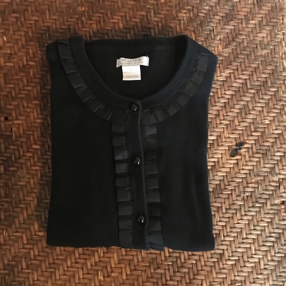 Alfred Sung Ruffled Cardigan - Picture 7 of 7